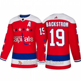 Män Ishockey Washington Capitals Tröja Nicklas Backstrom 19 Alternate Adidas 2018-19 Authentic